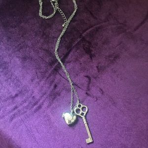 Heart & Key locket